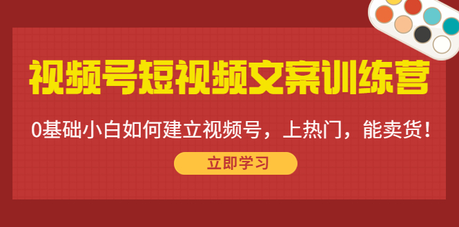 【副业项目4549期】视频号短视频文案训练营：0基础小白如何建立视频号，上热门，能卖货-掘金计划