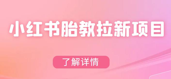 【副业项目6099期】小红书胎教网盘拉新项目，可在私域变现两次（作品制作教程+素材）-掘金计划