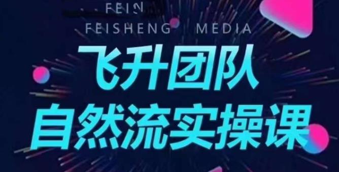 【副业项目6267期】飞升团队课程自然流实操课，抖音半无人起号主播间搭建教学-掘金计划