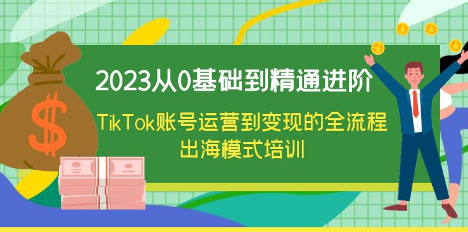 【副业项目6364期】2023从0基础到精通进阶，TikTok账号运营到变现的全流程出海模式培训-掘金计划