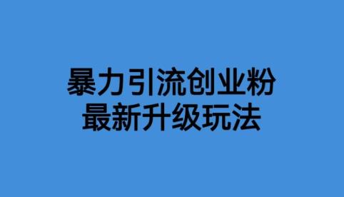 【副业项目6372期】价值1980一千个野路子暴力引流最新升级玩法【揭秘】-掘金计划
