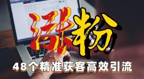【副业项目7097期】独家分享48个引流绝技，再没粉丝只能怪自己了！-掘金计划