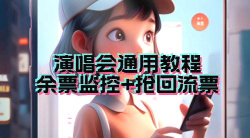 【副业项目7161期】演唱会通用_余票监控+抢回流票（教程+软件）-掘金计划