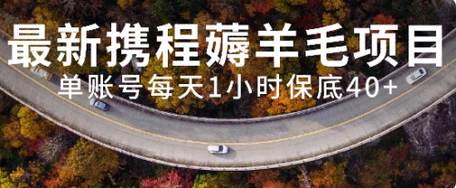 【副业项目8232期】最新携程薅羊毛项目，单账号每天1小时保底收益40+，可矩阵操作-掘金计划