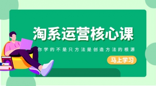 【副业项目8556期】淘系-运营核心课，你学的不是只方法是创造方法的根源-掘金计划