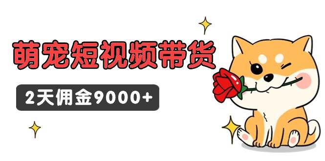 东哲日记·萌宠短视频带货，2天佣金9000+-掘金计划