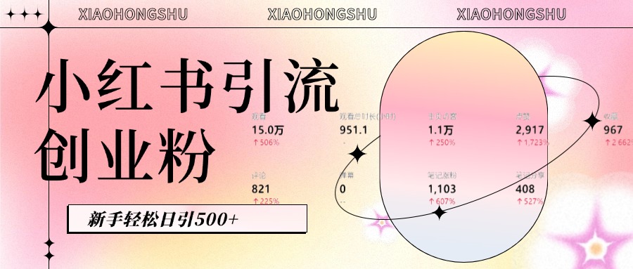小红书私域引流无脑操作法：AI生成内容，粉丝自动转化，新手轻松日引500+创业粉-掘金计划