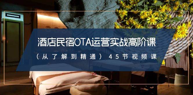 酒店民宿-OTA运营实战高阶课（从了解到精通）45节视频课-掘金计划