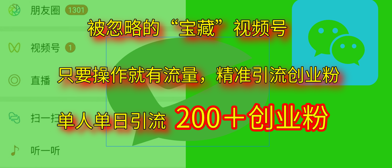 2025.5月最新被忽略的“宝藏”视频号，精准日引流200+-掘金计划
